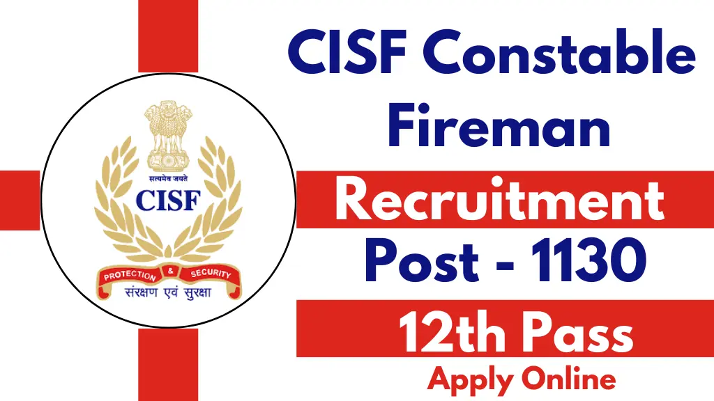 CISF Constable Recruitment 2024